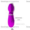 Vibradora de punto G con succionador de clitoris y carga USB